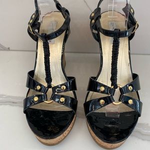 Steve Madden Patent Leather Platform Sandals